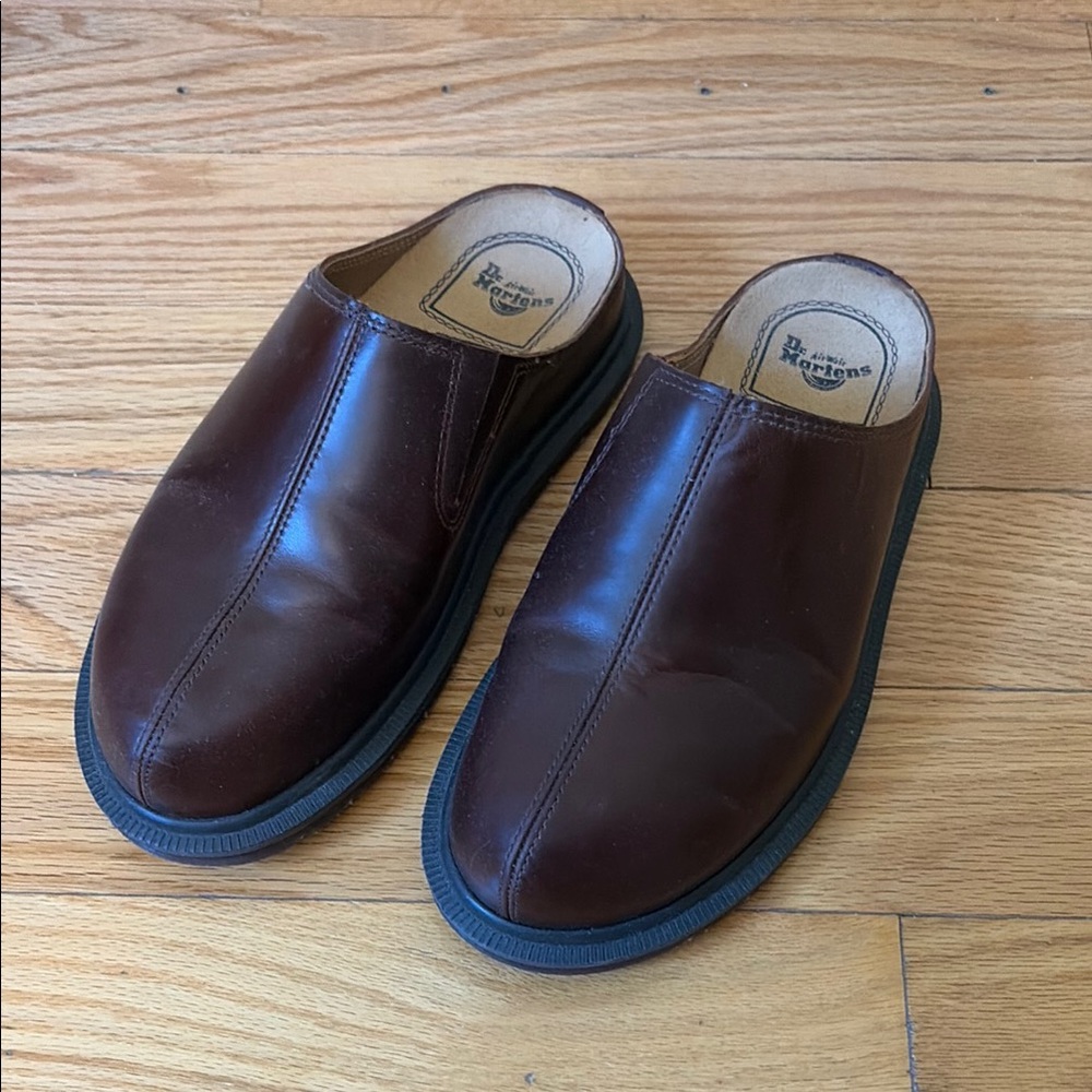 Dr. Martens women’s brown “San Mule”